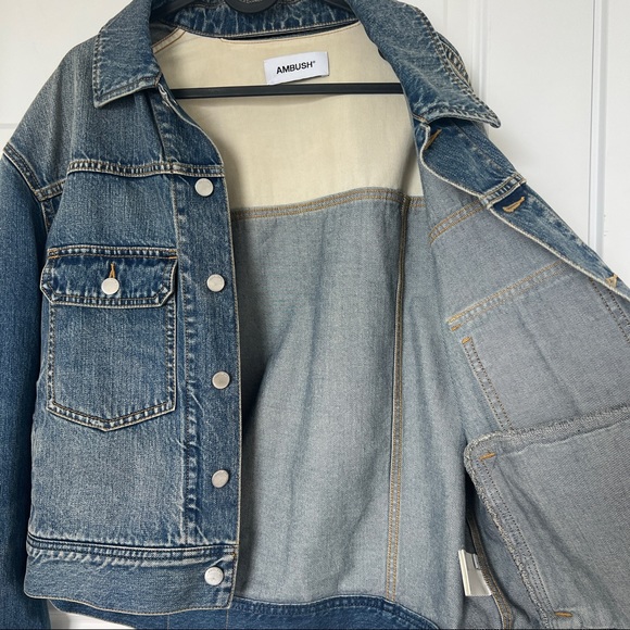 AMBUSH® UNTITLED LOGO DENIM JACKET SIZE 1 - Picture 14 of 16